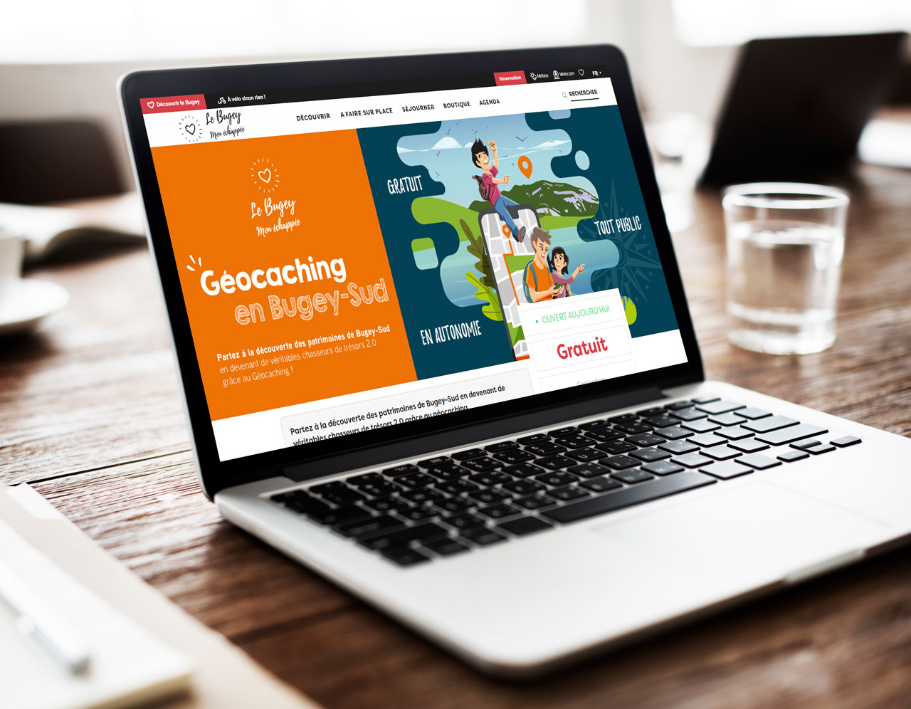 bannière web campagne géocaching Bugey Sud